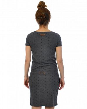 Платье женское короткий рукав и карманами Naketano El Majmuni Ankerdizzel Dark Grey Melange Платье женское короткий рукав и карманами Naketano El Majmuni Ankerdizzel Dark Grey Melange
