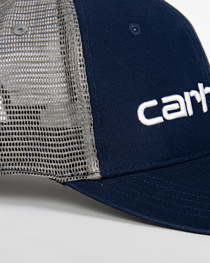 Бейсболка сетка Carhartt Style # 101195 Canvas Mesh-Back Logo Graphic Cap Navy