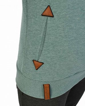 Толстовка женская с капюшоном Германия Naketano Darth Stormy Sea Mel Толстовка женская с капюшоном Германия Naketano Darth Stormy Sea Mel