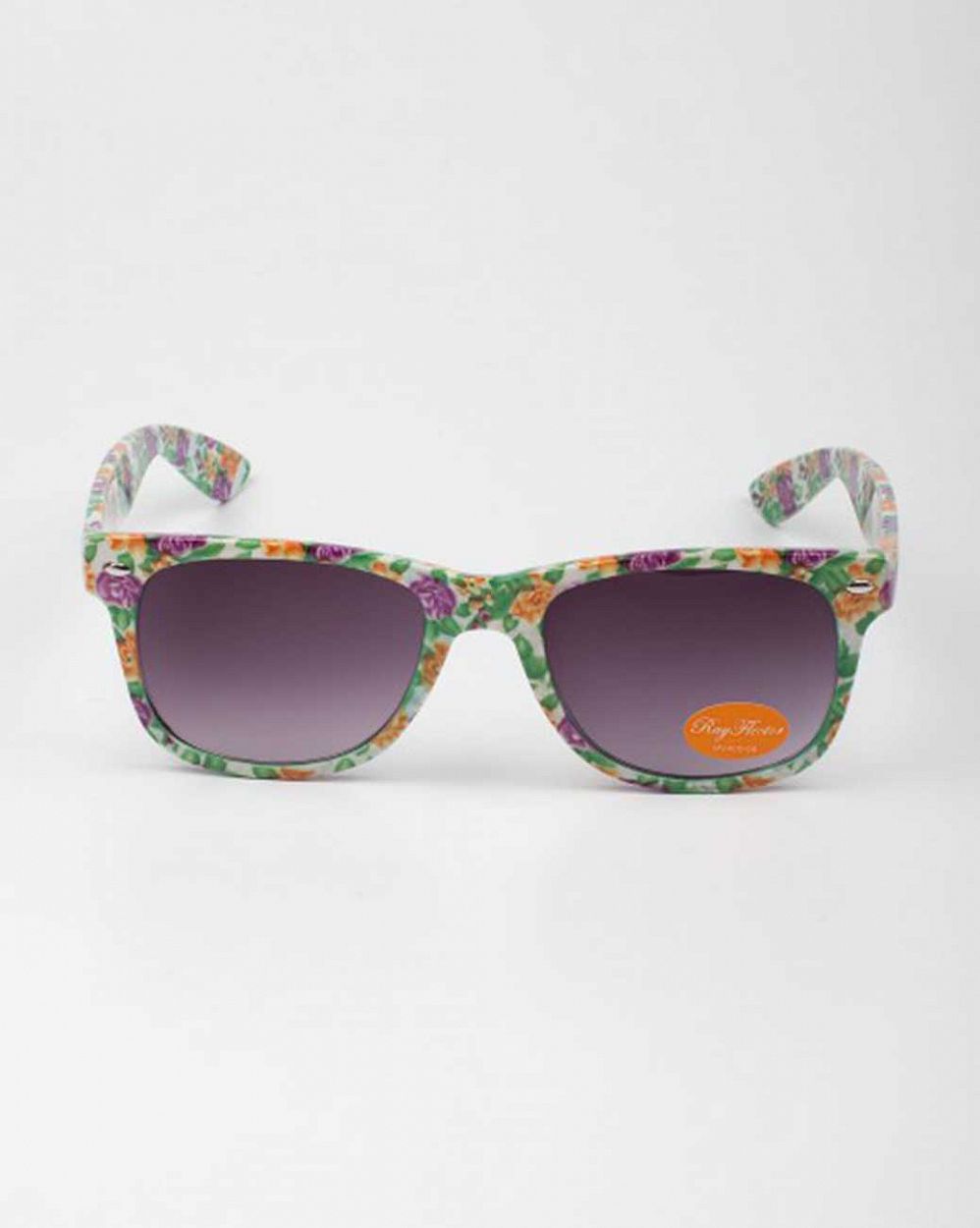 Очки Sunglasses Classic Modern Wayfarer Floral (Flower) Purple отзывы