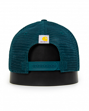 Бейсболка сетка Carhartt Style # 101195 Canvas Mesh-Back Logo Graphic Cap Deep sea