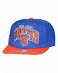 Бейсболка с прямым козырьком Mitchell and Ness DOUBLE ARCH New York Knicks Blue