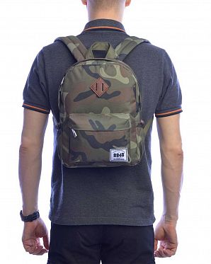 Рюкзак водоотталкивающий маленький 8848 H Black Stripe Teal