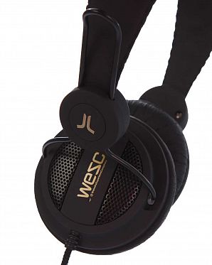 Наушники с микрофоном проводные WeSC Oboe On Ear Headphones Black Gold Наушники с микрофоном проводные WeSC Oboe On Ear Headphones Black Gold