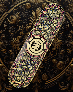 Дека Element с покрытием 8.25 (20 черный золотой 8.25)