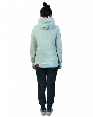 Толстовка женская с капюшоном Naketano Darthovic Pastel Blue Stars