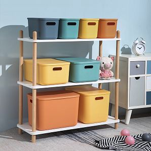 Контейнер АЛИ ЧАЙНА с крышкой SH179, 14 L, Большой Низкий Желтый