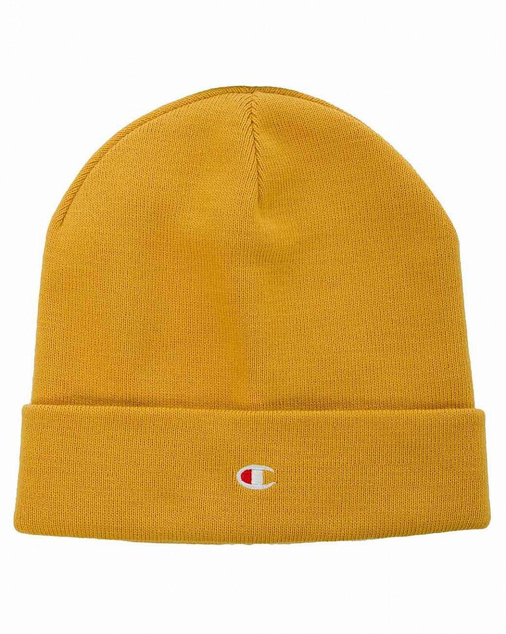 Шапка трикотажная Champion Uni Mini Logo made in Italy Mustard отзывы