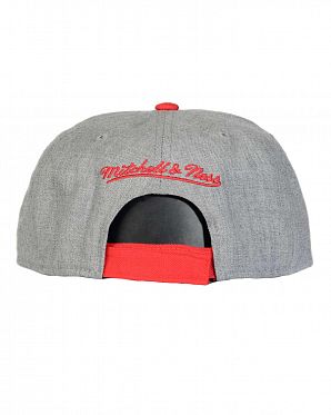 Бейсболка с прямым козырьком Mitchell and Ness TEAM POP Detroit Red Wings Grey Red Бейсболка с прямым козырьком Mitchell and Ness TEAM POP Detroit Red Wings Grey Red