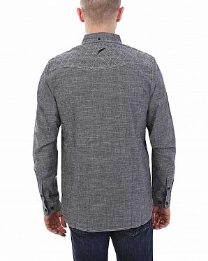 Рубашка мужская с длинным рукавом Publish Brand USA Dayton Black