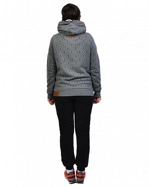 Толстовка женская с капюшоном Naketano I Will F...Your Brain Dark Grey Melange Толстовка женская с капюшоном Naketano I Will F...Your Brain Dark Grey Melange