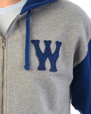 Толстовка мужская на молнии с капюшоном Wesc Franchise Grey Толстовка мужская на молнии с капюшоном Wesc Franchise Grey