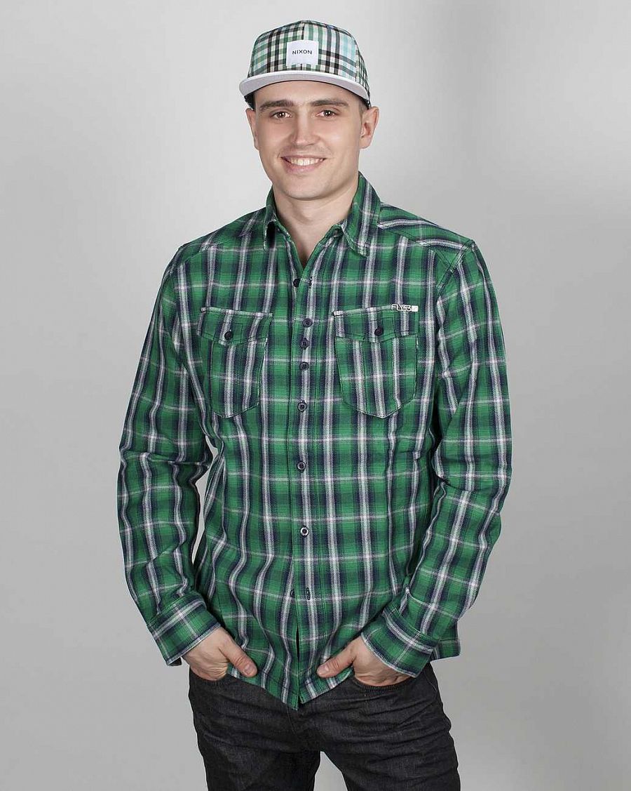 купить Рубашка Fly 53 Backstairs LS Green Check в Москве купить Рубашка Fly 53 Backstairs LS Green Check в Москве