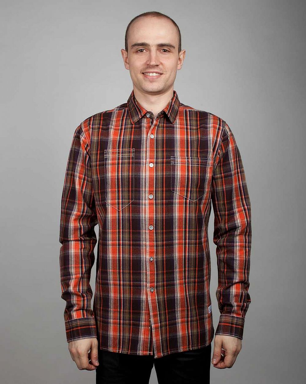 купить Рубашка Elvine Scott L/S Light Orange Brown в Москве купить Рубашка Elvine Scott L/S Light Orange Brown в Москве
