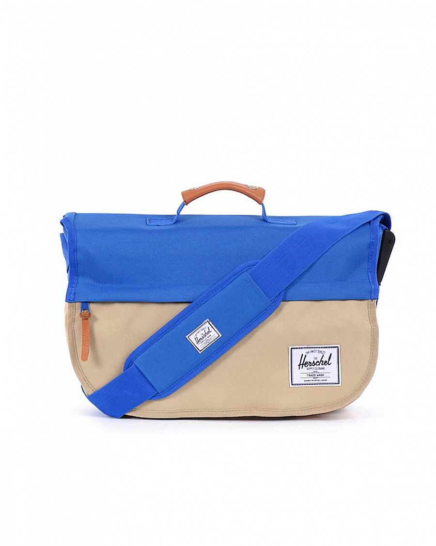 Сумка для ноутбука Herschel Mill-messenger Khaki Cobalt отзывы