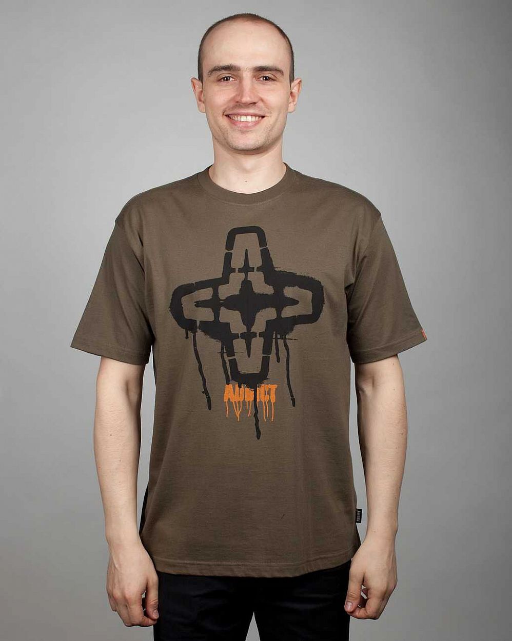 купить Футболка Addict Icon Stencil Tee Ivy в Москве купить Футболка Addict Icon Stencil Tee Ivy в Москве