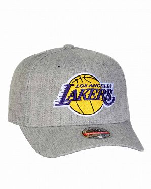 Бейсболка с изогнутым козырьком Mitchell and Ness TEAM HEATHER 2.0 STRETCH Los Angeles Lakers 2 Grey Бейсболка с изогнутым козырьком Mitchell and Ness TEAM HEATHER 2.0 STRETCH Los Angeles Lakers 2 Grey