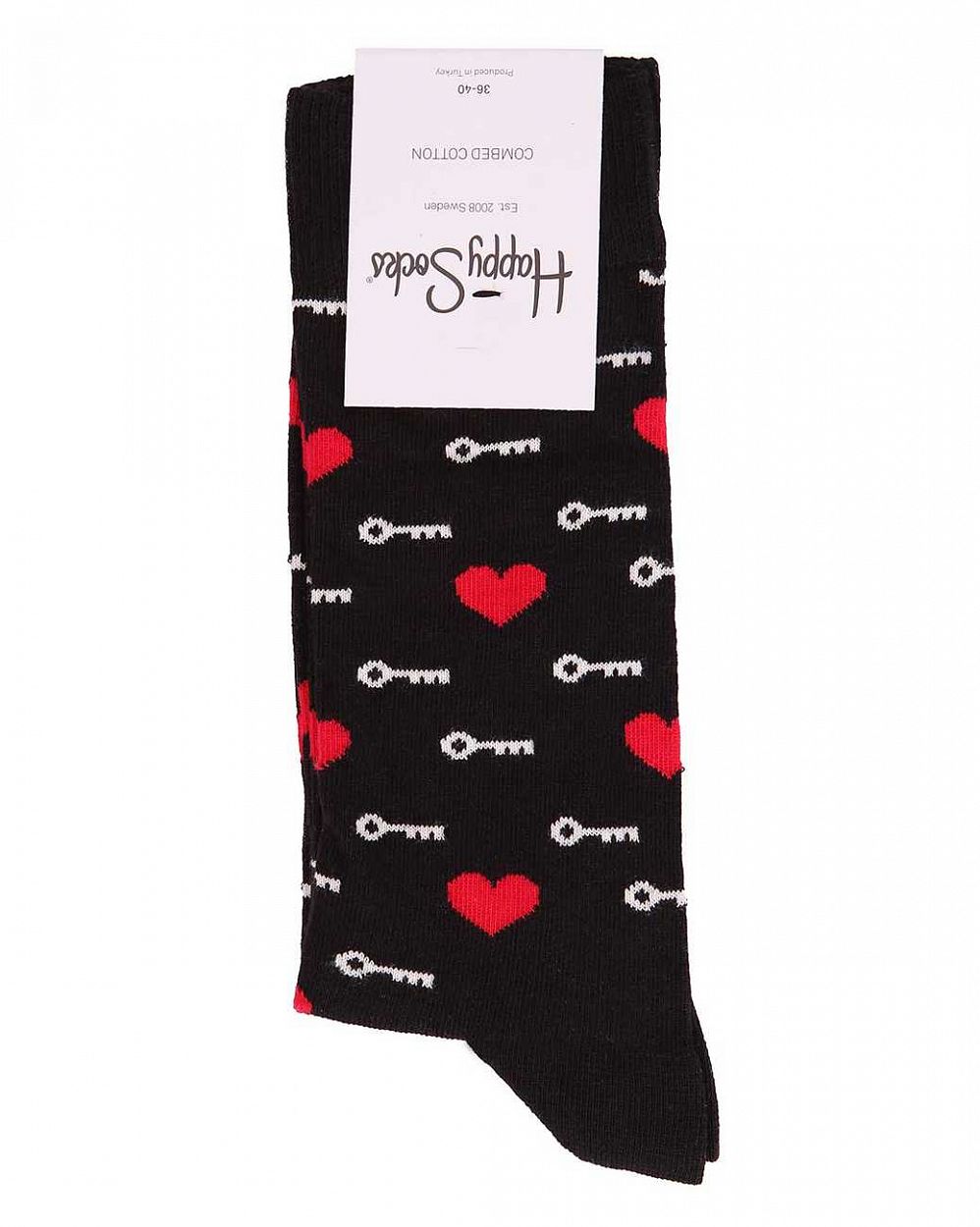 Носки женские Happy Socks Key Sock Black отзывы