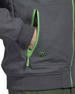 Ветровка водоотталкивающая на флисе Iriedaily Sober Anthra