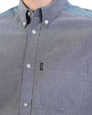 Рубашка мужская с длинным рукавом Wesc Lamar Chambray Dark Blue Рубашка мужская с длинным рукавом Wesc Lamar Chambray Dark Blue