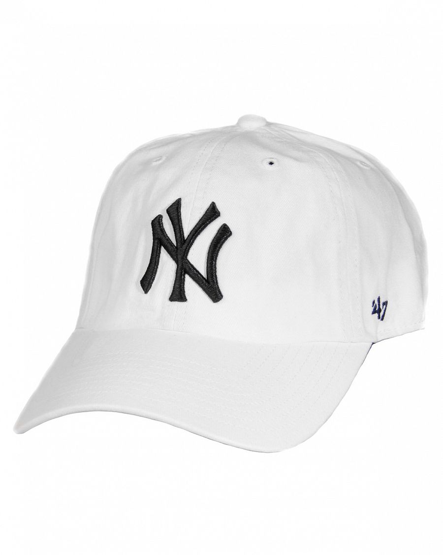 Бейсболка классическая с изогнутым козырьком '47 Brand Clean Up New York Yankees White отзывы