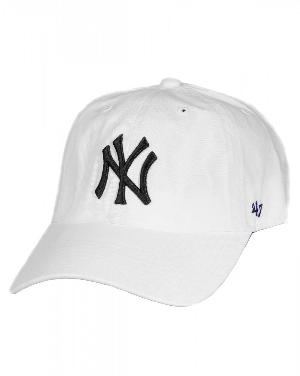 Бейсболка классическая с изогнутым козырьком '47 Brand Clean Up New York Yankees White отзывы