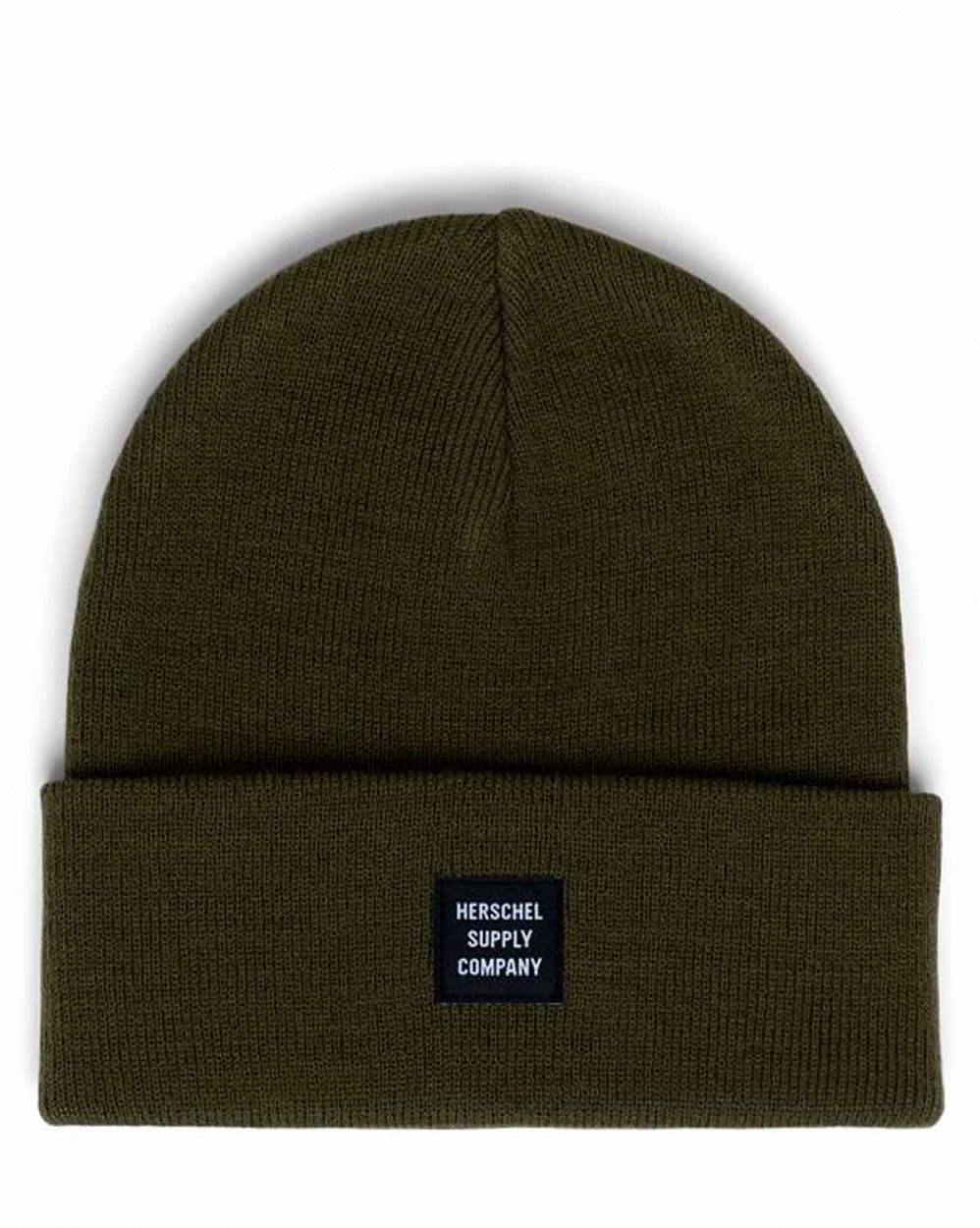 Шапка вязанная с подворотом Herschel Abbott N Ivy Green отзывы