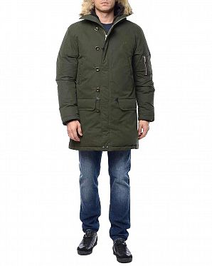 Куртка-парка на пуху Fred Perry J3270 Down Arctic Jacket Green Куртка-парка на пуху Fred Perry J3270 Down Arctic Jacket Green