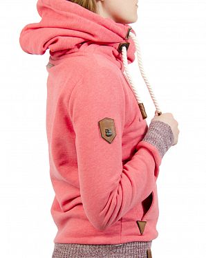 Толстовка женская с капюшоном Германия Naketano The Dark Sides Cherry Melange