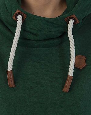 Толстовка женская с капюшоном Naketano Schmierlappen Dirty Green