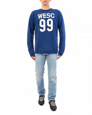 Толстовка мужская свитшот WeSC Club Estate Blue Толстовка мужская свитшот WeSC Club Estate Blue