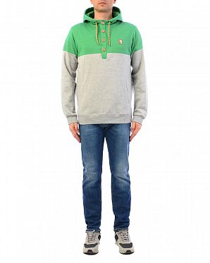 Толстовка мужская с капюшоном Iriedaily Hipster Block Green