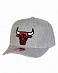 Бейсболка с изогнутым козырьком Mitchell and Ness TEAM HEATHER 2.0 STRETCH Chicago Bulls 2 Grey