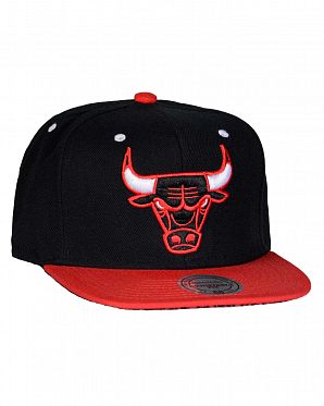 Бейсболка с прямым козырьком Mitchell and Ness ELEPHANT Chicago Bulls Black Бейсболка с прямым козырьком Mitchell and Ness ELEPHANT Chicago Bulls Black