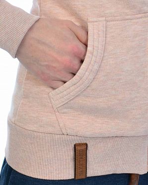 Толстовка женская на молнии с высоким воротом Naketano Monsterbumserin Pastel Pink