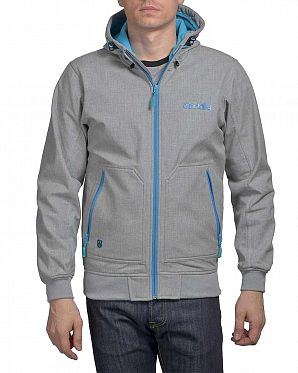 Ветровка водоотталкивающая на флисе Iriedaily Sober Grey