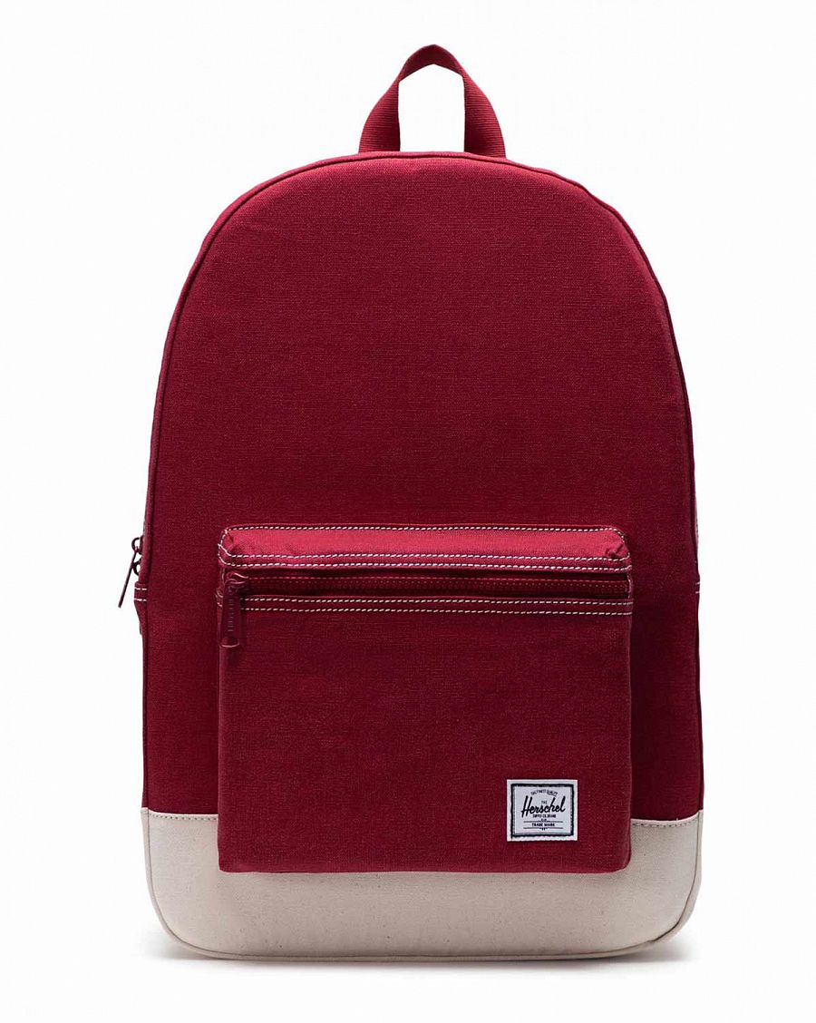 Рюкзак тканевый из толстого хлопка Herschel Packable Daypack Rhubarb Natural отзывы