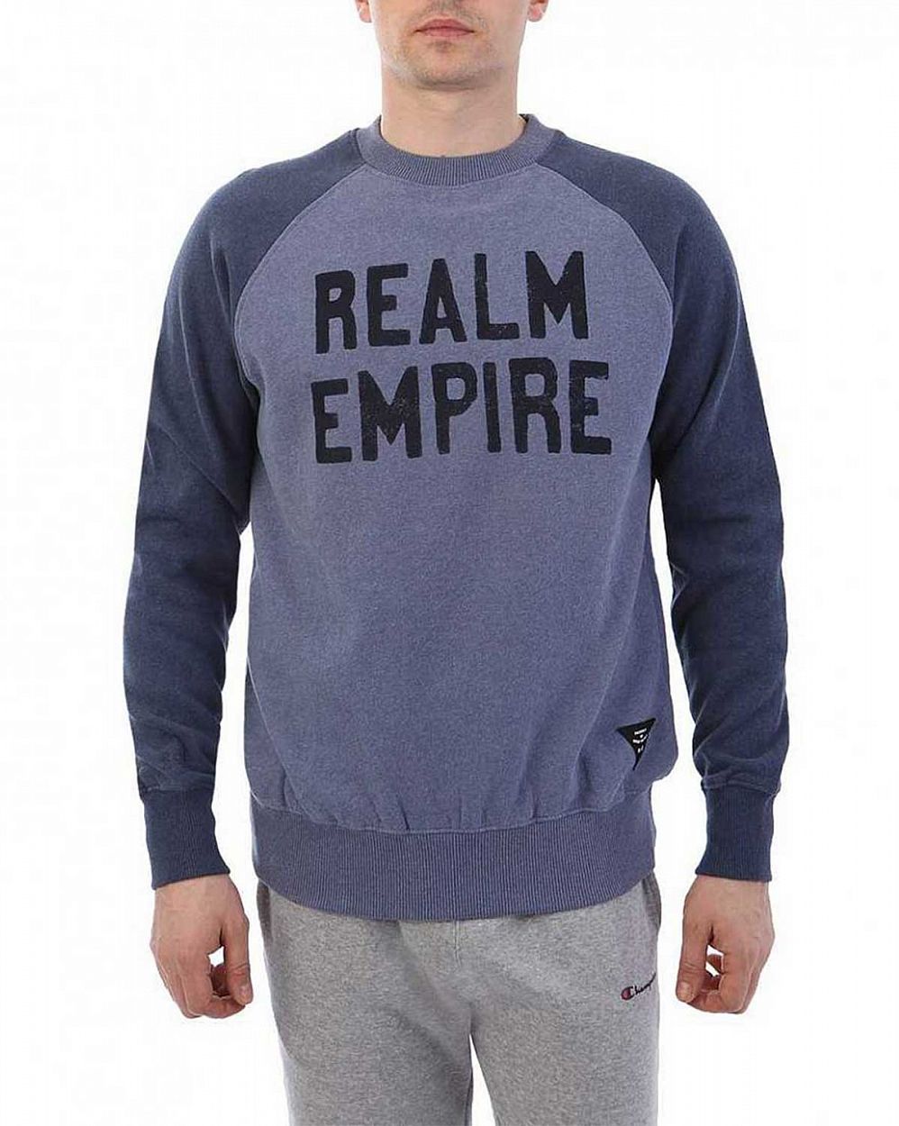 Толстовка свитшот мужская Realm & Empire Great Britain Blue Marl отзывы