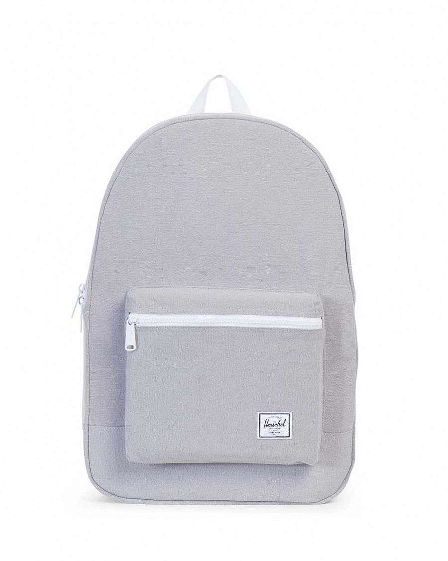 Рюкзак тканевый из толстого хлопка Herschel Packable Daypack Grey отзывы