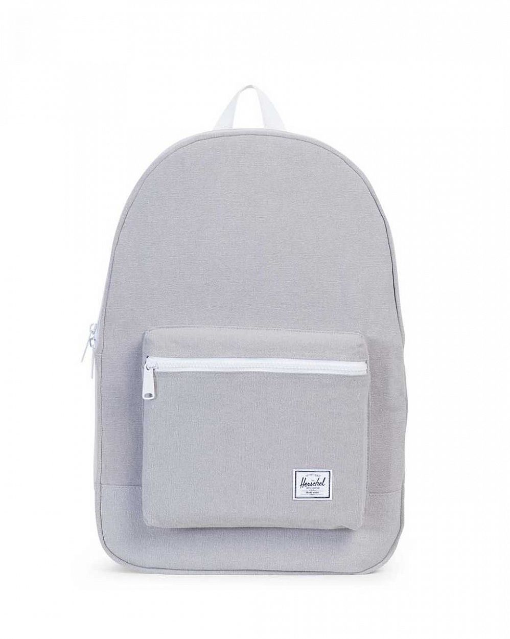 Рюкзак тканевый из толстого хлопка Herschel Packable Daypack Grey отзывы