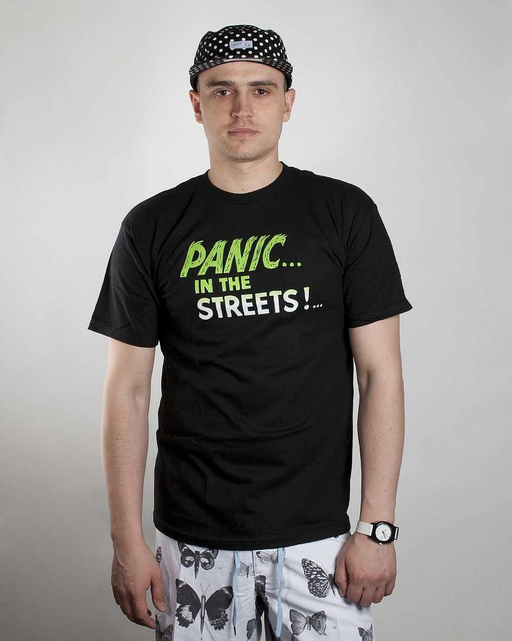 купить Футболка HUF Panic...black в Москве купить Футболка HUF Panic...black в Москве