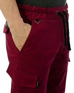 Джоггеры мужские зимние карго Cool Penguin JMP 1713W Red Wine