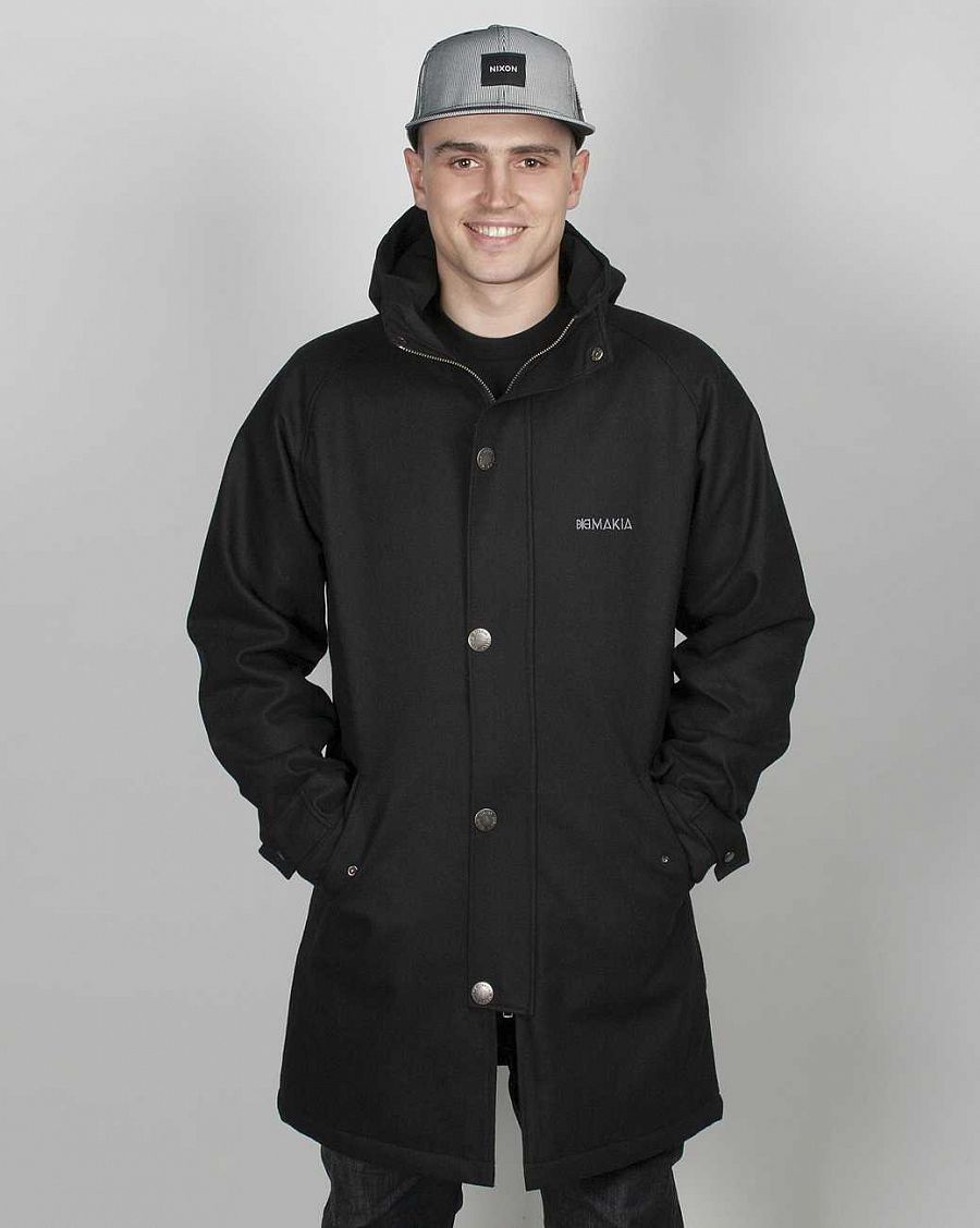 Куртка-пальто Makia Long Raglan Jacket Black отзывы