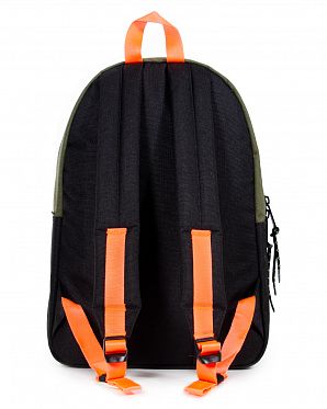 Рюкзак городской с отделом для 15 ноутбука Herschel Settlement Ivy Green Black Shocking Orange Рюкзак городской с отделом для 15 ноутбука Herschel Settlement Ivy Green Black Shocking Orange