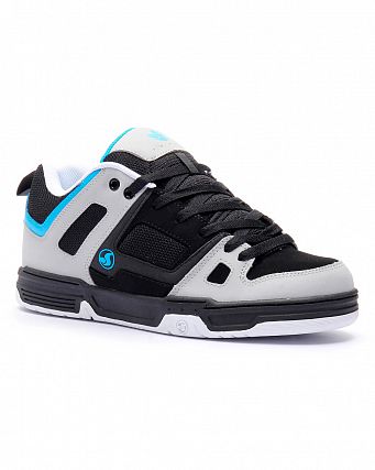 Кеды низкие мужские DVS GAMBOL GRAY BLACK BLUE NUBUCK