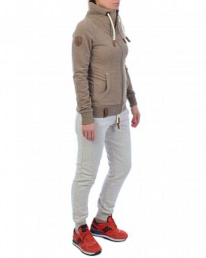 Толстовка женская на молнии с высоким воротом Naketano Monsterbumserin Dunnschiss Kotze