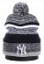 Шапка с помпоном на флисе '47 Brand Baseball New York Yankees Grey отзывы