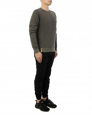 Толстовка мужская свитшот Naketano Laktoseintoleranz Vollbart Grey Толстовка мужская свитшот Naketano Laktoseintoleranz Vollbart Grey