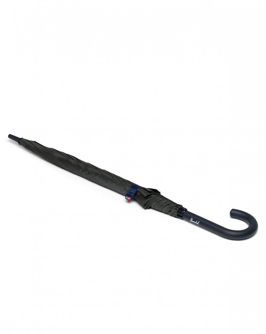 Зонт классический облегченный крючок-ручка Herschel Supply Co Single Stage Dark Olive Peacoat отзывы