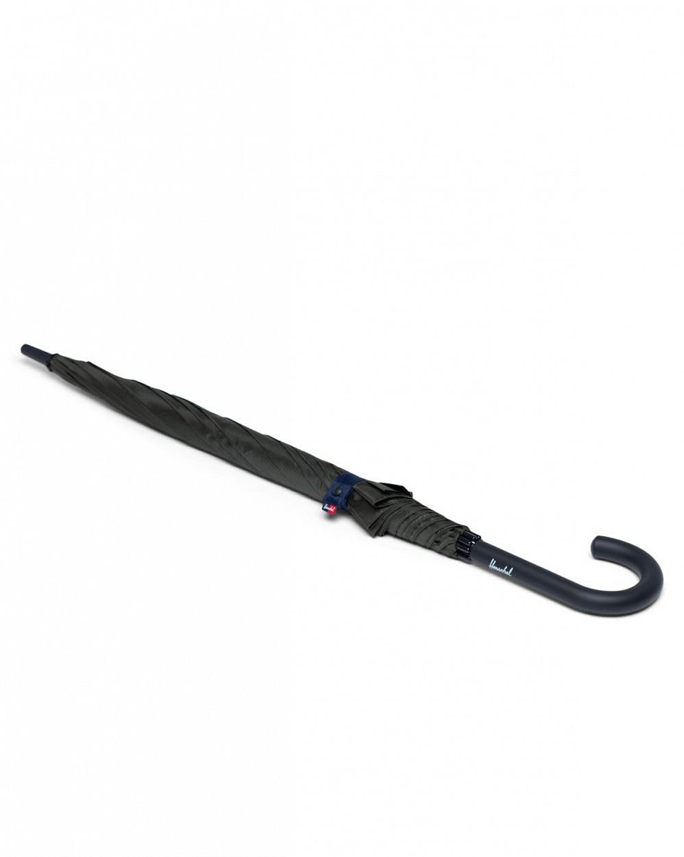 Зонт классический облегченный крючок-ручка Herschel Supply Co Single Stage Dark Olive Peacoat отзывы